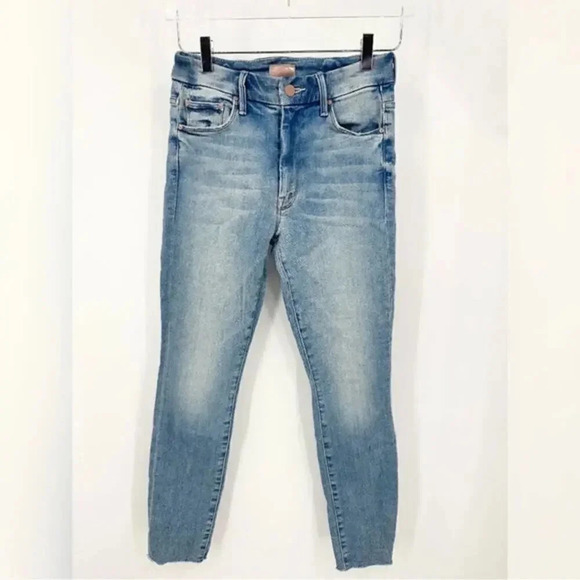 Mother High Waisted Looker Ankle Fray Au Revoir Size 26 B1736 - Picture 4 of 8